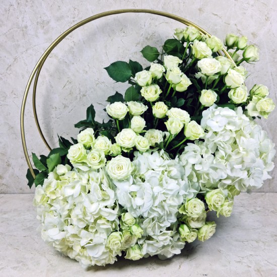 White Ring Flowers