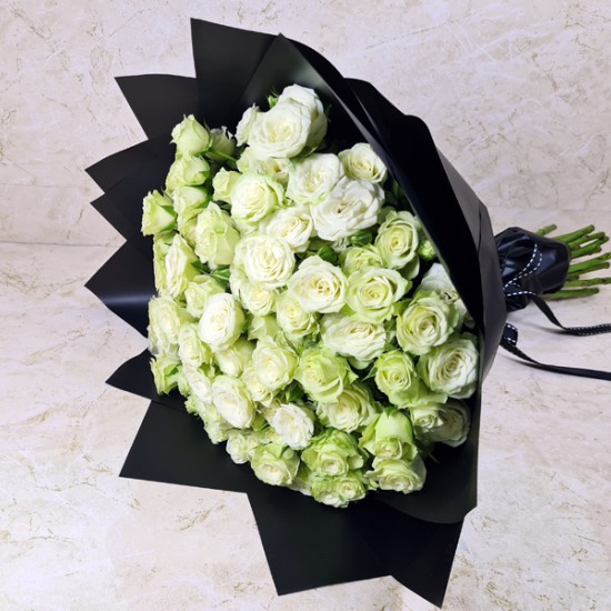 White Baby Rose Hand Bouquet 2