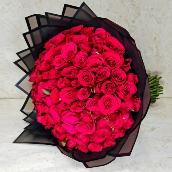 Red Roses Bouquet 100